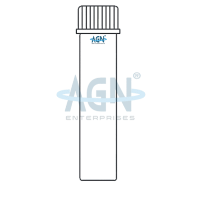 Culture Tube With Screw Cap Flat Bottom