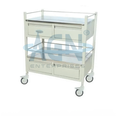 MEDICINE TROLLEY SS 4 DRAWER