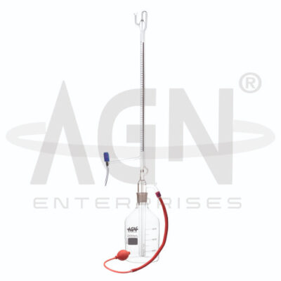 Burettes Automatic with PTFE PTFE Needle Valve Stopcock Schellbach Stripe Class A with Batch Certificate