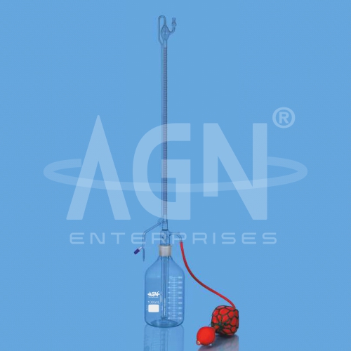 Burettes, Automatic, with PTFE PTFE Needle Valve Stopcock, Schellbach Stripe, Class ‘A’ with Batch Certificate