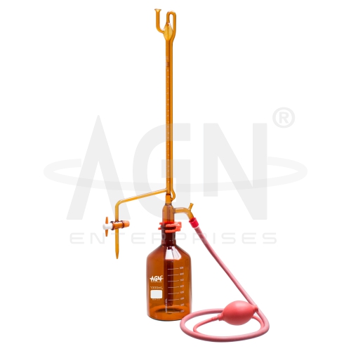 Burettes, Automatic, with PTFE Stopcock, Amber, Class 'A'