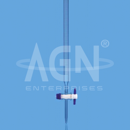 Burettes, with PTFE Key Stopcock, Schellbach Stripe, Class ‘A’ with Batch Certificate