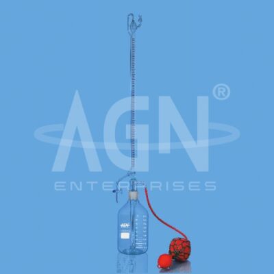 Burettes, with Straight Bore, Glass Key Stopcock, Schellbach Stripe, Class ‘A’ with Batch Certificate