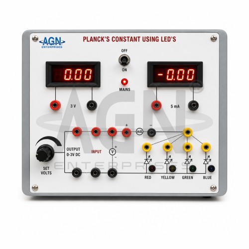 Plancks Constant Apparatus Using LED With Digital Meters