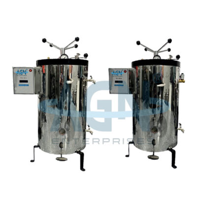 VERTICAL DOUBLE WALLED RADIAL LOCKING AUTOCLAVE S.S. LINING