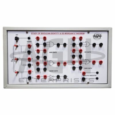 Verification of Boolean Identity and Demorgans Theorem