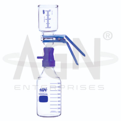 All Glass Filter Holders Plain Neck Filtration Assembly with GL 45 Adapter