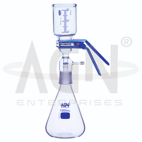 All Glass Filter Holders Socket Type Filtration Assembly