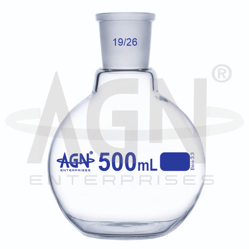 Boiling Flasks Flat Bottom Single Neck with Socket