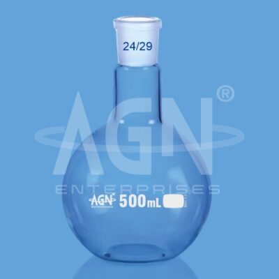 Boiling Flasks, Flat Bottom, Single Neck, with Socket