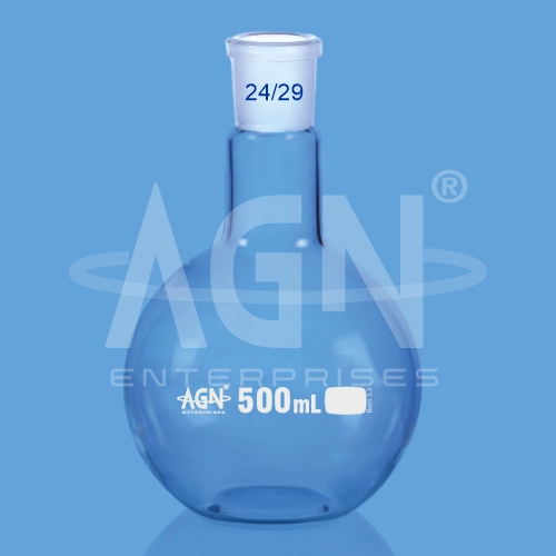 Boiling Flasks, Flat Bottom, Single Neck, with Socket