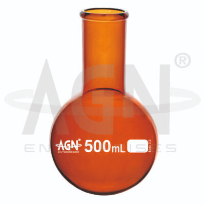 Boiling Flasks Round Bottom Single Neck Amber
