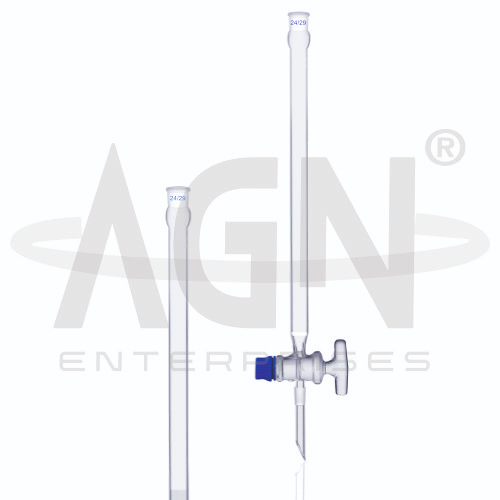 Chromatography Columns with Socket Cone Sintered Disc And Glass Key Stopcock