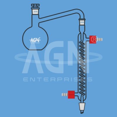 Distilling Apparatus (Phenol Distillation), with Graham Condenser, Interchangeable Joints And Stopper