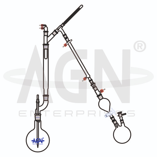 Fractionation Assembly with Double Neck Round Bottom Flask