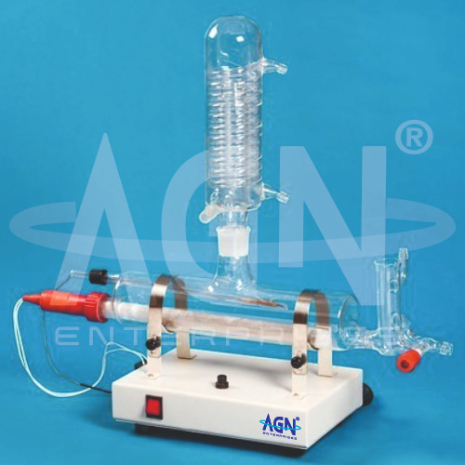 Horizontal Single Stage Quartz Distillation Horizontal Quartz Boiler fitted