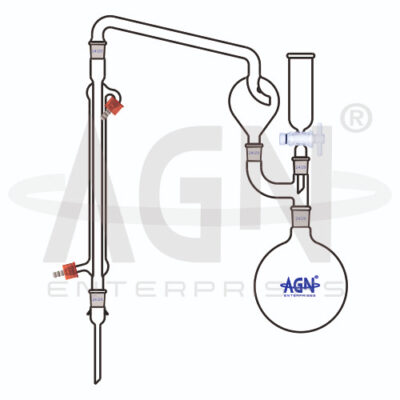 Kjeldahl Distillation Assembly with Round Bottom Flask