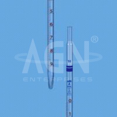 Pipettes, Graduated, Mohr, Class ‘A’ with Batch Certificate