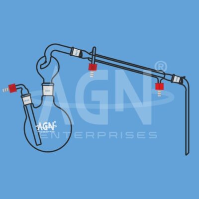 Steam Distillation Assembly with Double Neck Round Bottom Flask