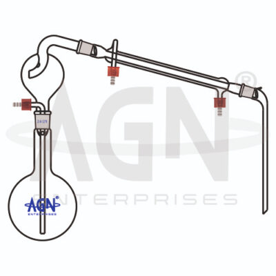 Steam Distillation Assembly with Round Bottom Flask