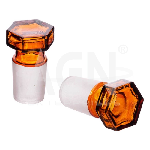 Stoppers, Hollow, Amber