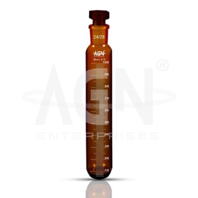 Test Tubes Graduated with Socket Amber