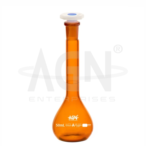 Volumetric Flasks, Amber, USP, Class ‘A’