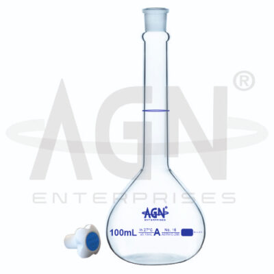 Volumetric Flasks Clear with PTFE Stopper ASTM Class A