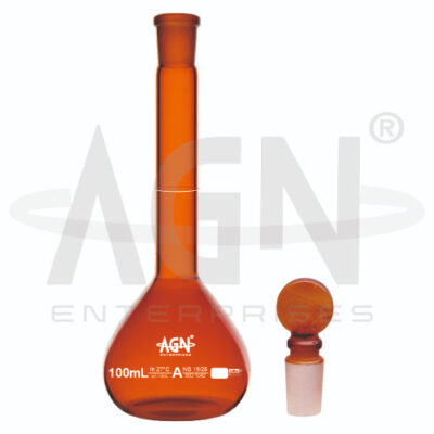 Volumetric Flasks Wide Mouth Amber Class A