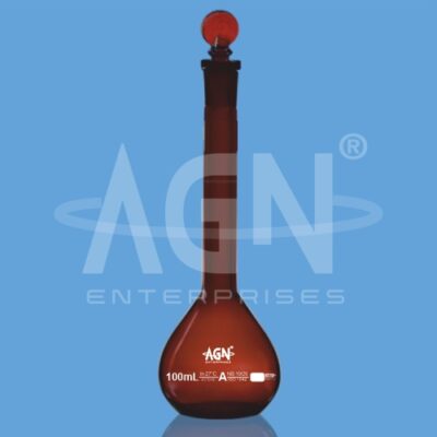 Volumetric Flasks, Wide Mouth, Amber, Class ‘A’