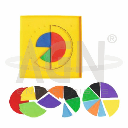 Flip N Fraction Geo board (With Circle Cut)