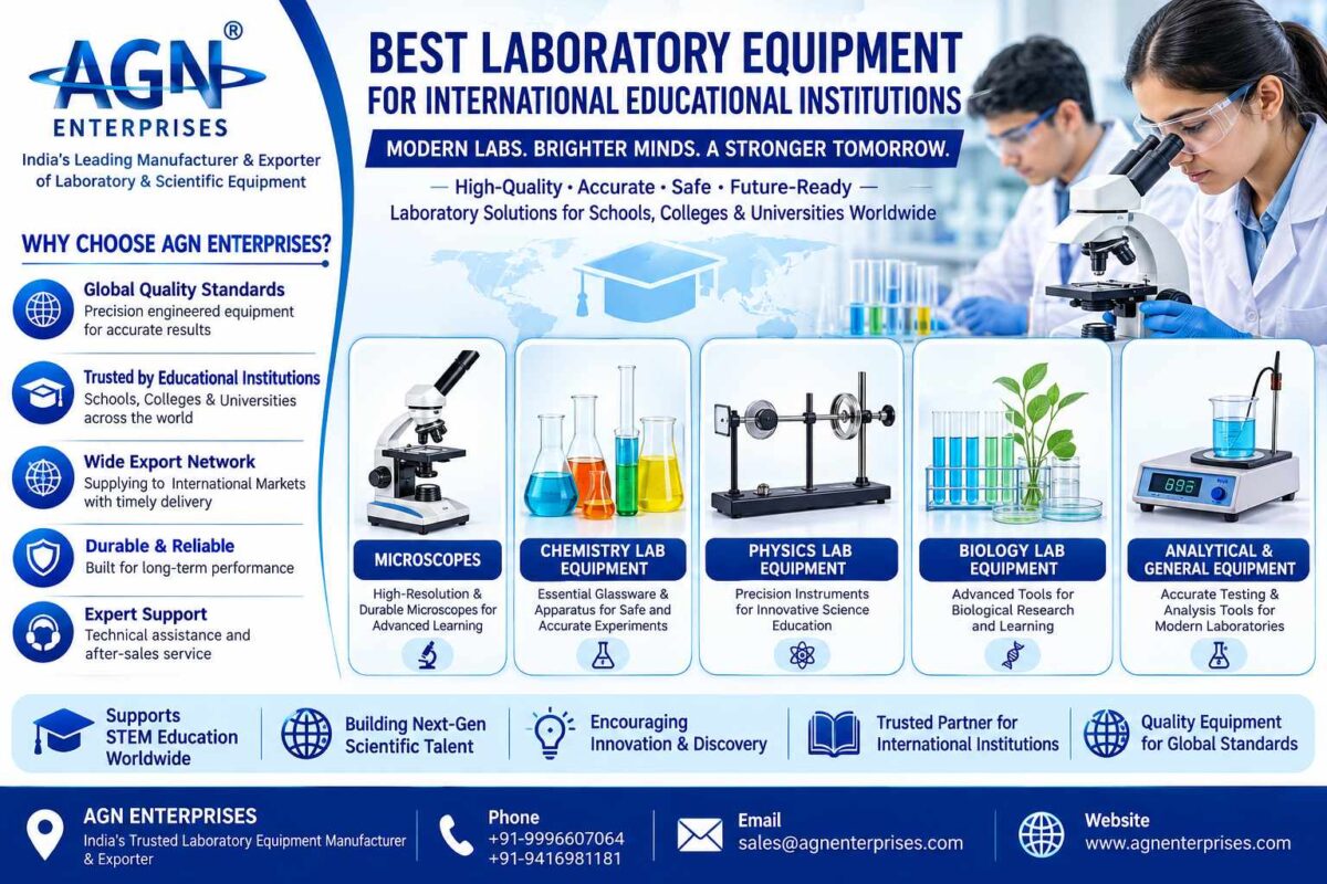 laboratory equipment for institutions - AGN Enterprises