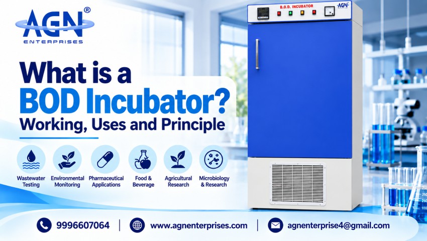 BOD incubator for laboratory testing showing working principle uses and applications
